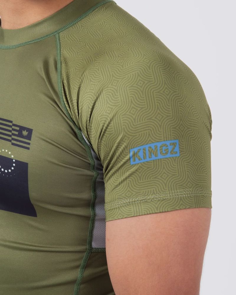 Kingz trooper Rashguard-khaki